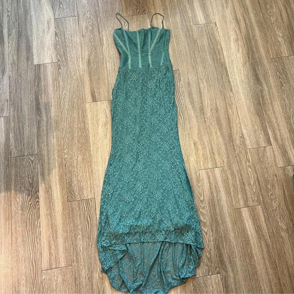 House of cb antonina jade Lace Corset Maxi Dress - Picture 2 of 8